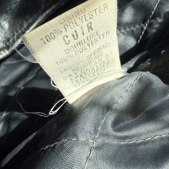 Vintage "Echtes Leder" (Genuine Leather) Motorcycle Jacket - Picture 6 of 6